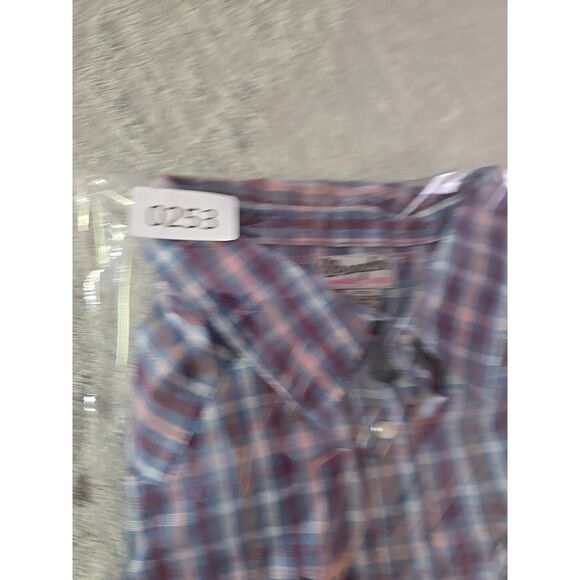 Wrangler Western Plaid Long Sleeve Snap Front Shirt XXL Mens Pearl Snap - Picture 8 of 8